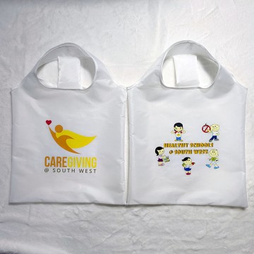 White nylon deals tote bag